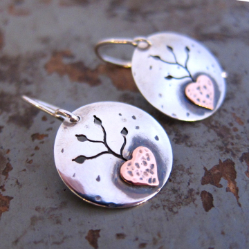 Grow love earrings: small disks