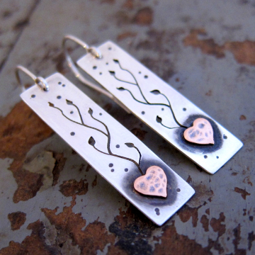 Grow love earrings: long