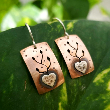 Grow love earrings: short