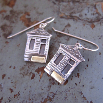 Large Single Shotgun House earrings