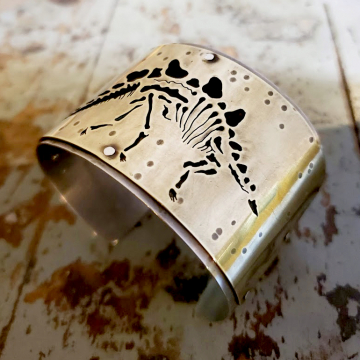 Chunky Stegosaurus Cuff